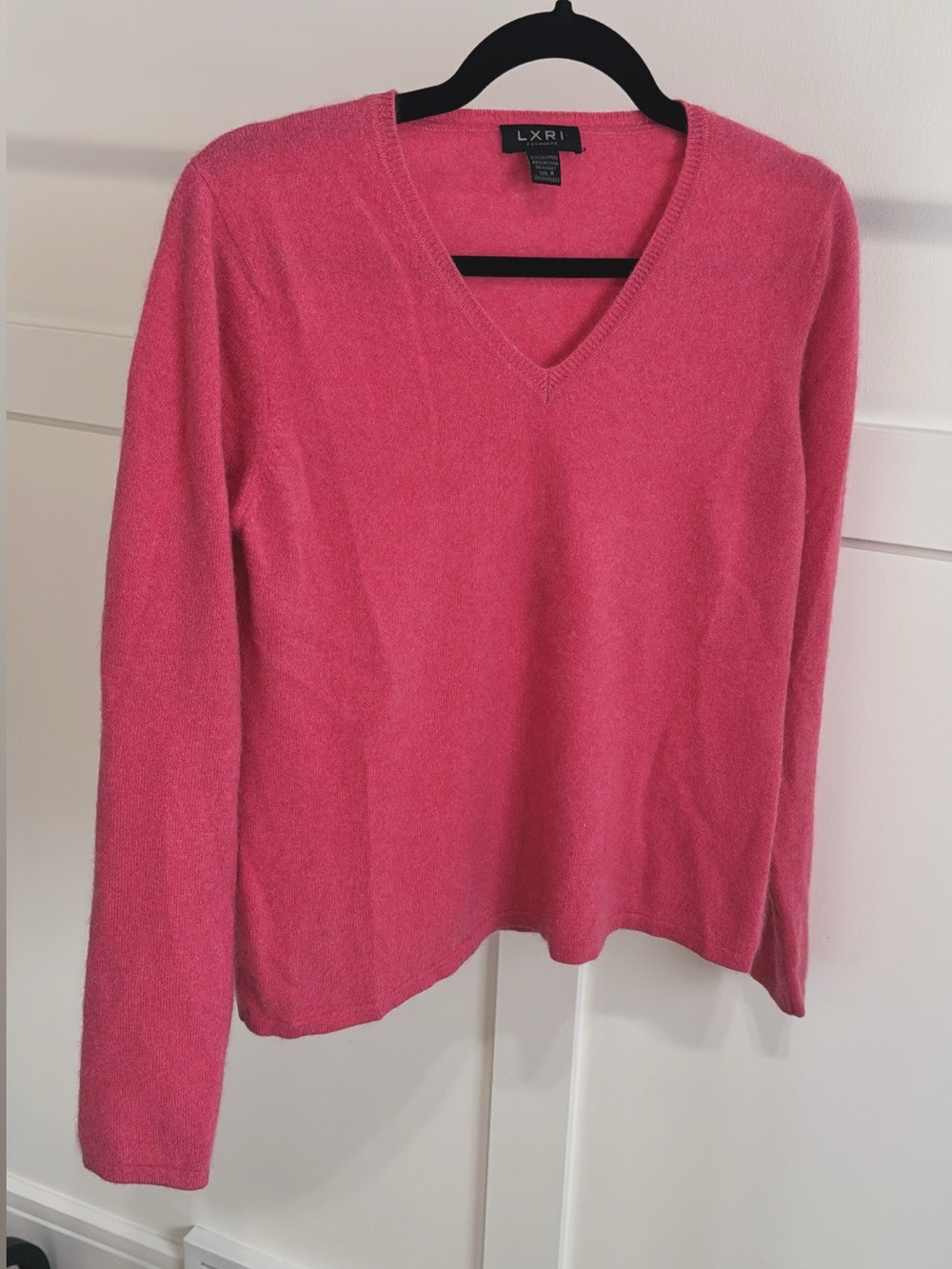Cashmere Rose Pink V-Neck Sweater